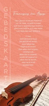Merkproduct GEBEDSKAART FRANCISCUS VAN ASSISI