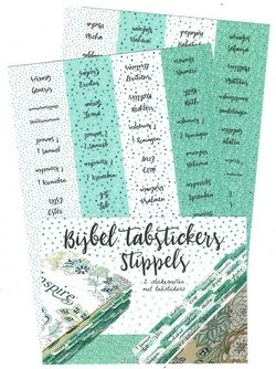 BIJBEL TABSTICKERS STIPPEN Op = Op