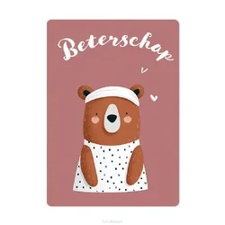 KAART ZIEK BEERTJE Snelle Levering