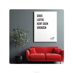 Actieprijs VISJE BORDJE GODS LIEFDE KENT GEEN GRENZ