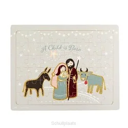 48PC TRAY PUZZLE A CHILD IS BORN 28X21,5 Lage Kosten