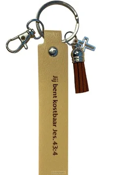 SLEUTELHANGER KUNSTLEER JIJ BENT KOSTBAA Premium