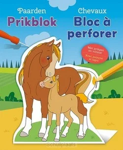PAARDEN PRIKBLOK / CHEVAUX BLOC À PERFOR Finale Uitverkoop