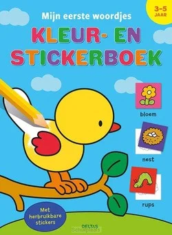 Betrouwbaar MIJN EERSTE WOORDJES KLEUR- EN STICKERBO