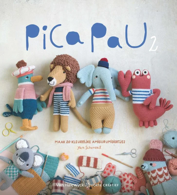 Bestseller Maak 20 kleurrijke amigurumidiertjes / Pica Pau / 2