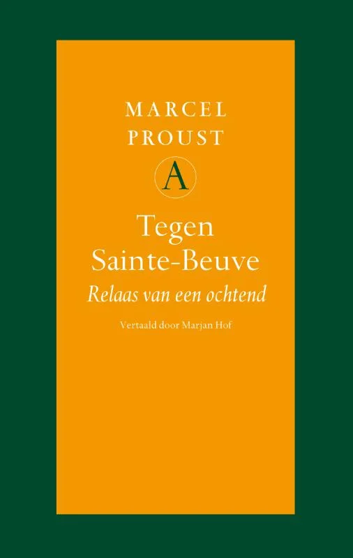 Hoge Kwaliteit Tegen Sainte Beuve / Grote belletrie serie