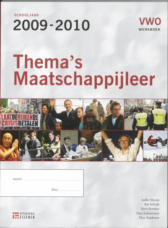 Finale Uitverkoop Thema's maatschappijleer vwo werkboek