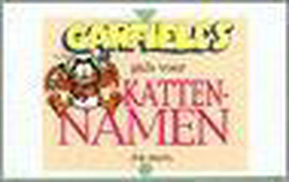Hete Deal Garfields Gids Voor Kattennamen