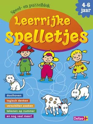 Uitverkoop Speel- en puzzelblok Leerrijke spelletjes 4-6 jaar