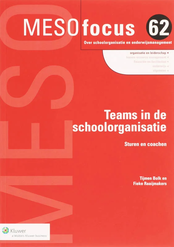 Teams in de schoolorganisatie / Meso focus / 62 Weekendaanbieding
