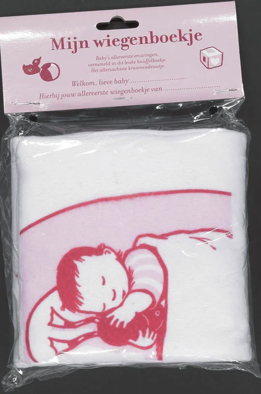 Peuterlijn - Mijn wiegenboekje | roze knuffelstof Aanbieding
