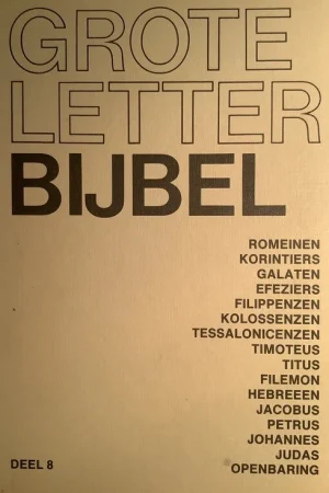 Alleen Vandaag 8 Grote letter bybel nbg vertaling