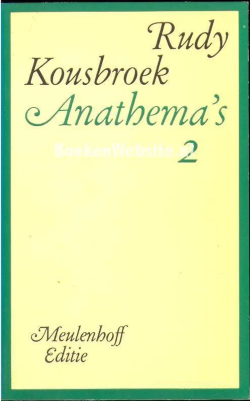 Anathema's 2 / Anathema's / 2 Weekendaanbieding