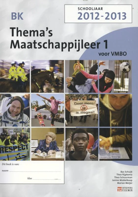 1 VMBO BK 2012-2013 Thema's maatschappijleer Gratis Retour