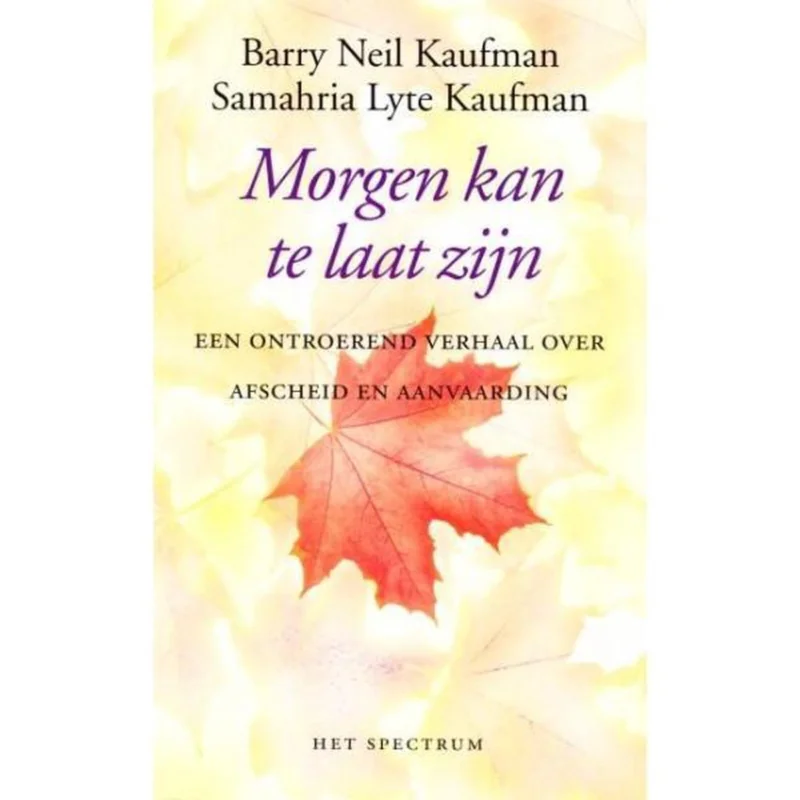 MORGEN KAN HET TE LAAT ZIJN Flitsaanbieding