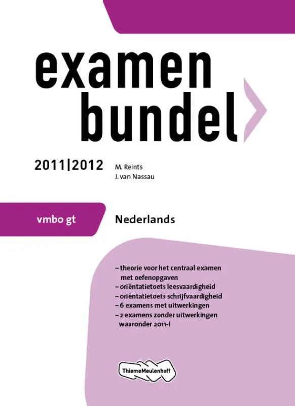 Weekendaanbieding Examenbundel 2011/2012 / Vmbo-GT Nederlands