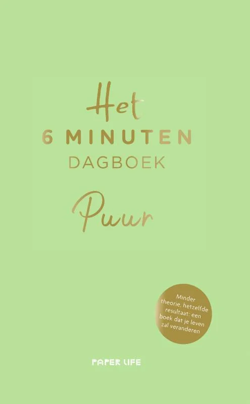 Het 6 minuten dagboek - Puur - Groen Direct Beschikbaar