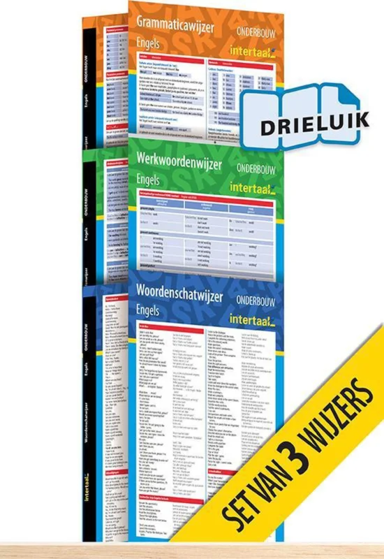 Onderbouwwijzers Engels (set van 3) uitklapkaarten Actieprijs