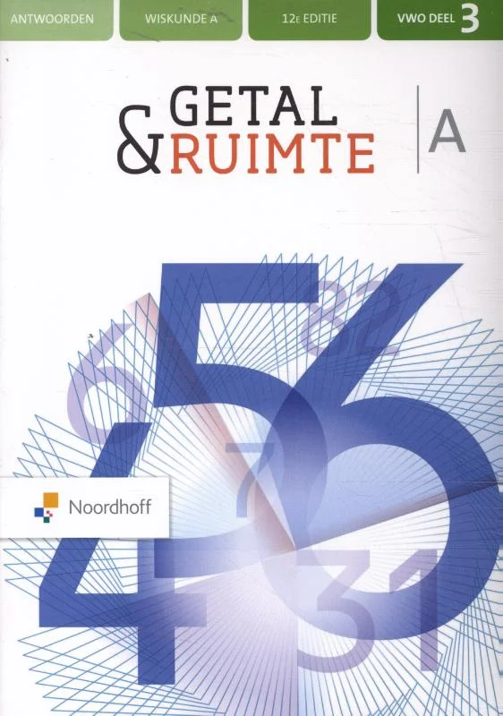 Getal & Ruimte deel 3 vwo Antwoordenboek A Uitverkoop