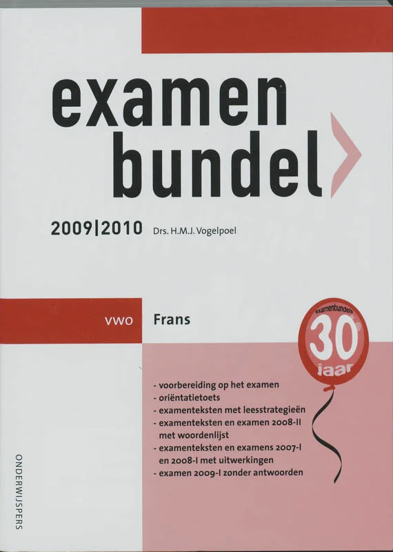 Veilige Betaling Examenbundel 2009/2010 Vwo Frans