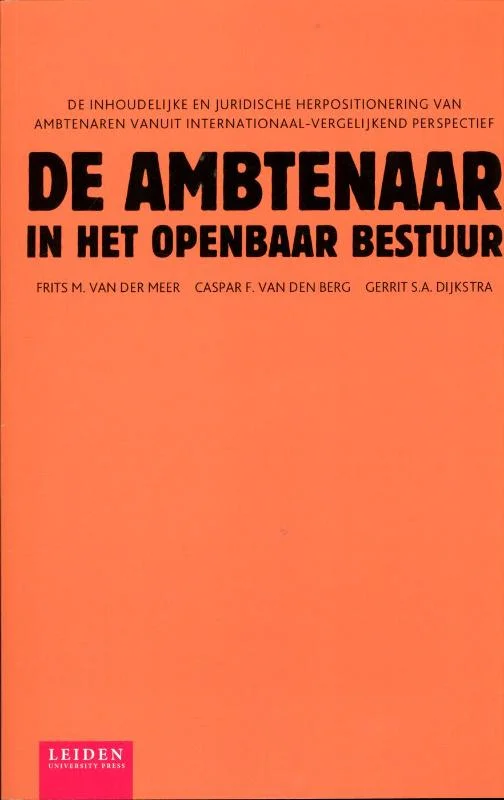 Uitverkoop De ambtenaar in het openbaar bestuur
