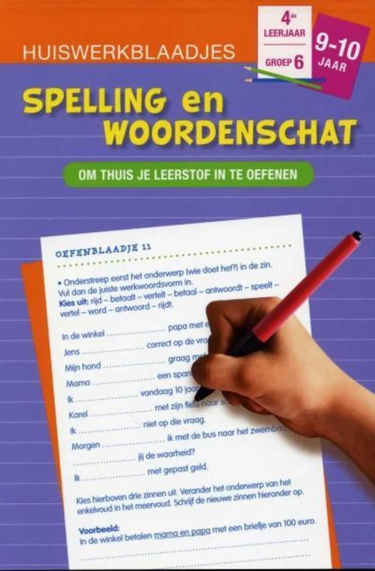 Huiswerkblaadjes 9 tot 10 Jaar Spelling Actieprijs