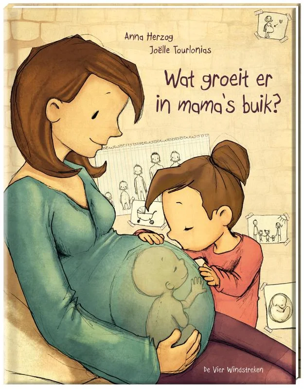 Gereduceerde Prijs Wat groeit er in mama's buik? / Een Vier Windstreken prentenboek