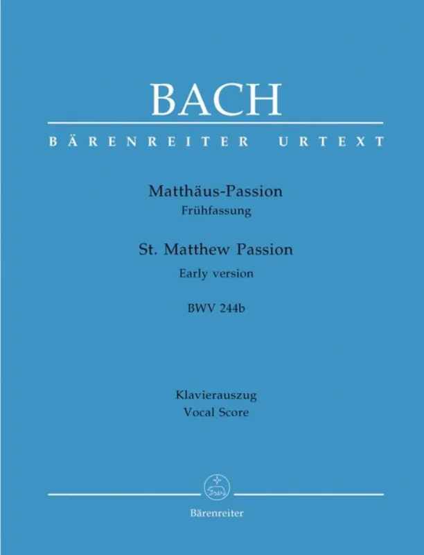 Matthäus-Passion Frühfassung BWV 244b Direct Beschikbaar