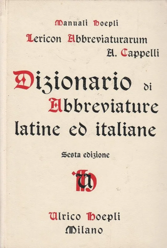 Koopje Lexicon Abbreviaturarum
