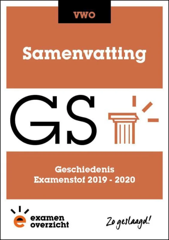 Seizoensaanbieding ExamenOverzicht - Samenvatting Geschiedenis VWO