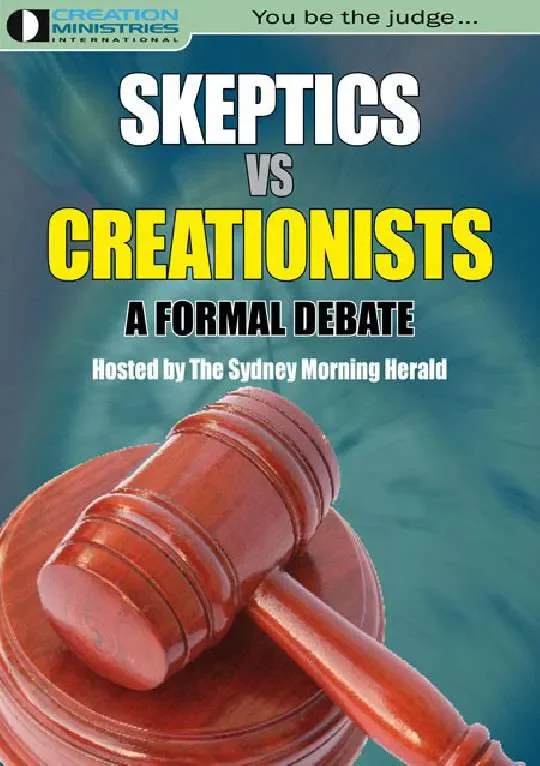 Aanbieding Skeptics vs Creationists – A Formal Debate